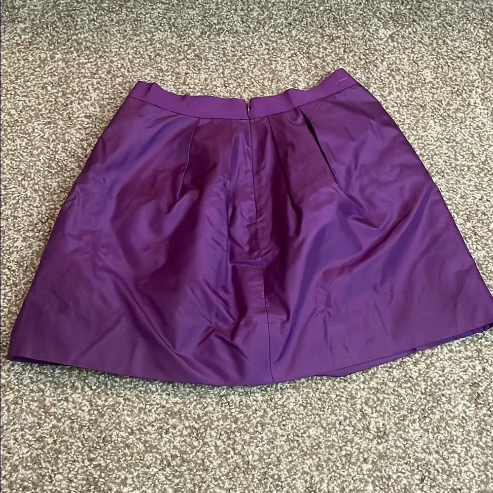 J. Crew Silk Purple Bubble Mini Skirt Cocktail